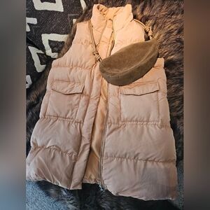 Full Zip Long Puffer Vest Womens Lg Trendz By Bella Mia Sample Sale NWOT